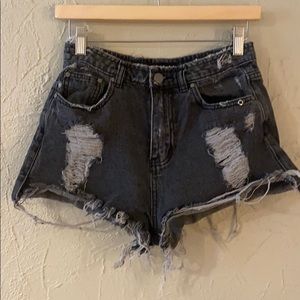 Denim shorts